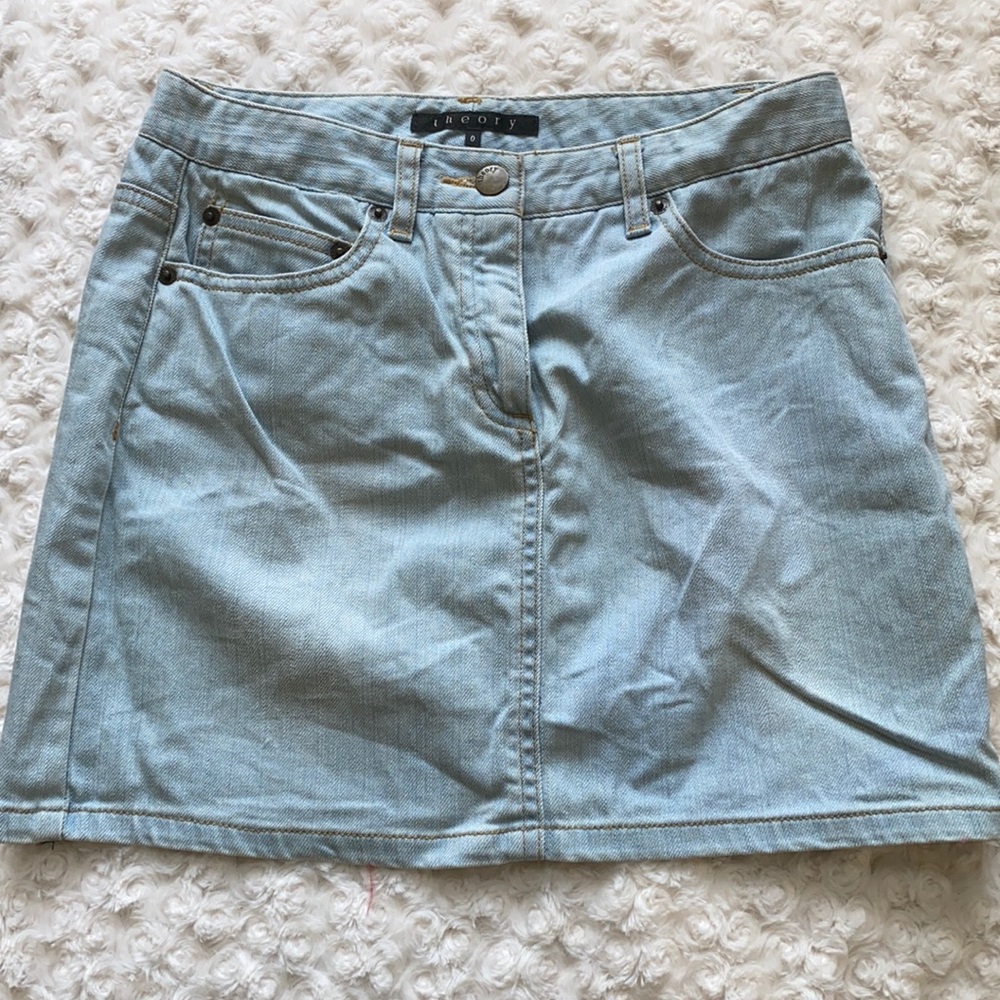 ThEORY Jean mini skirt size 0